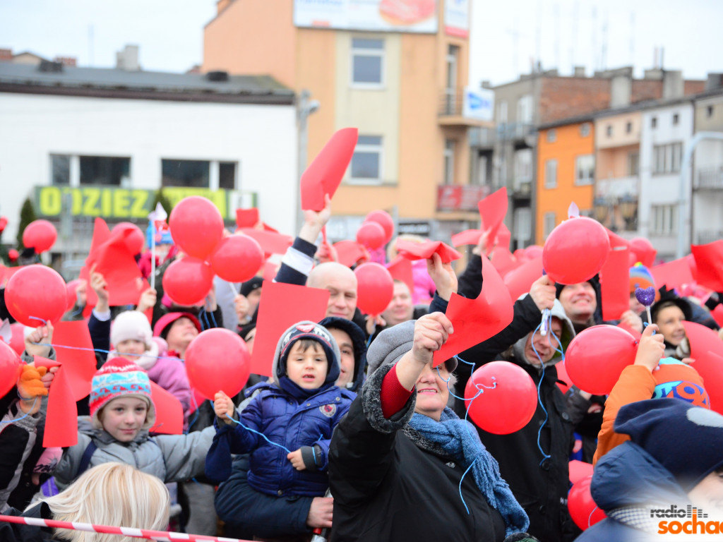 WOŚP z Radiem Sochaczew - fotorelacja - serce Sochaczewa