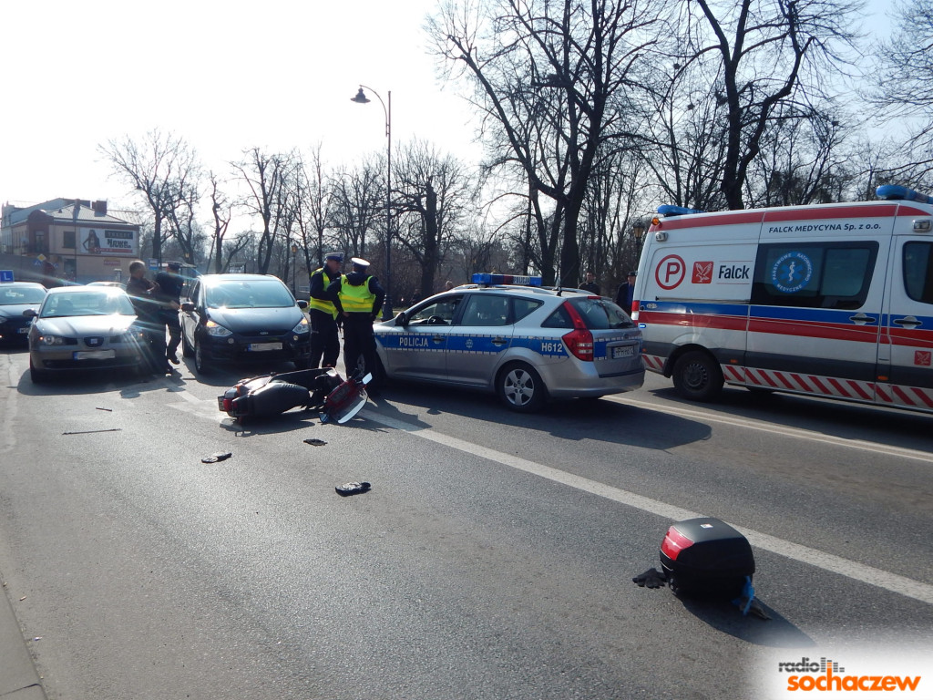 Wypadek samochodowy w Sochaczewie