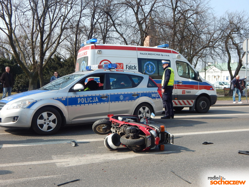Wypadek samochodowy w Sochaczewie