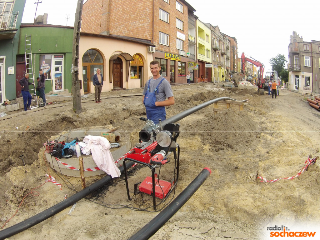 Remont ulicy Staszica widziany okiem drona
