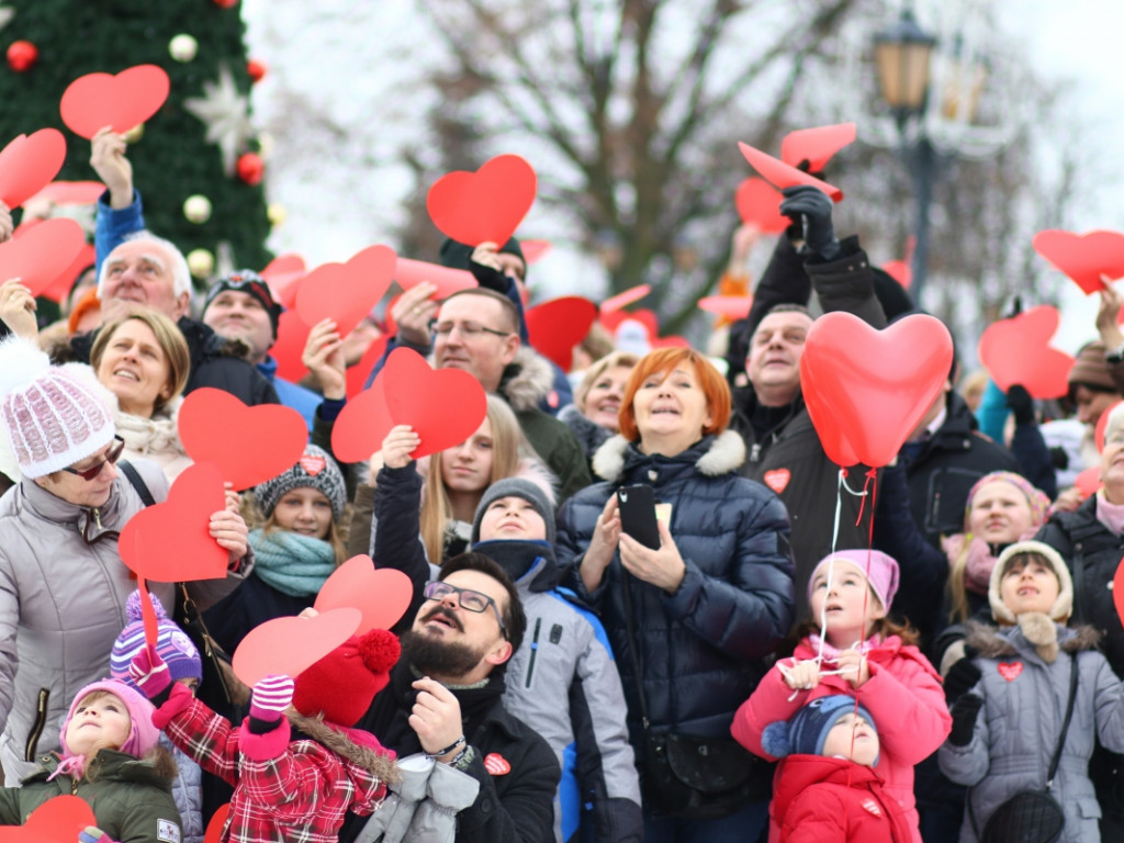 Orkiestrowe serce na Placu Kościuszki