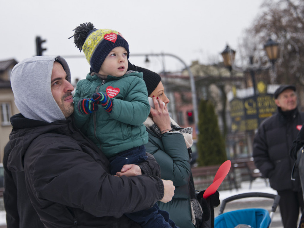 Orkiestrowe serce na Placu Kościuszki