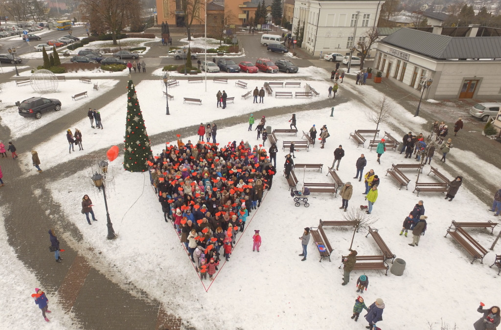 Orkiestrowe serce na Placu Kościuszki