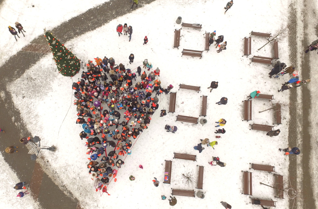 Orkiestrowe serce na Placu Kościuszki