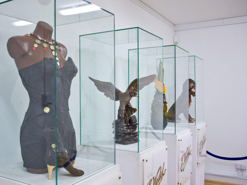 Czekoladowa makieta w sochaczewskim Muzeum Kolei Wąskotorowej - zdjęcia