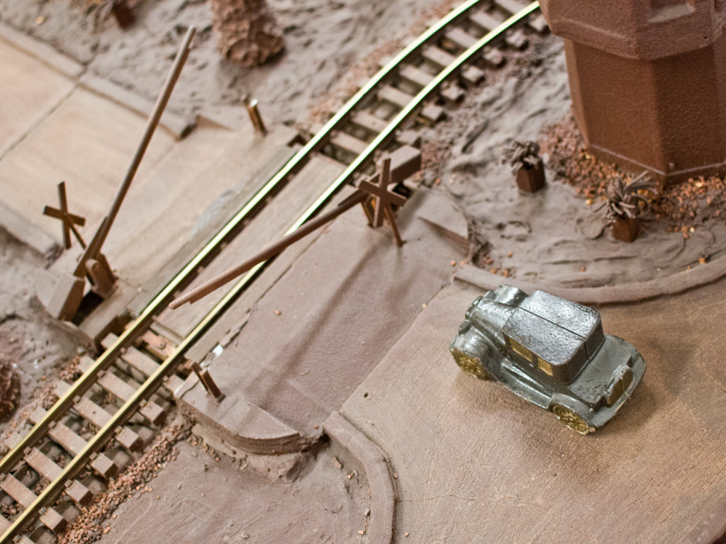 Czekoladowa makieta w sochaczewskim Muzeum Kolei Wąskotorowej - zdjęcia