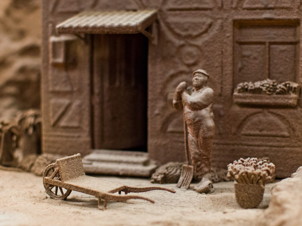 Czekoladowa makieta w sochaczewskim Muzeum Kolei Wąskotorowej - zdjęcia