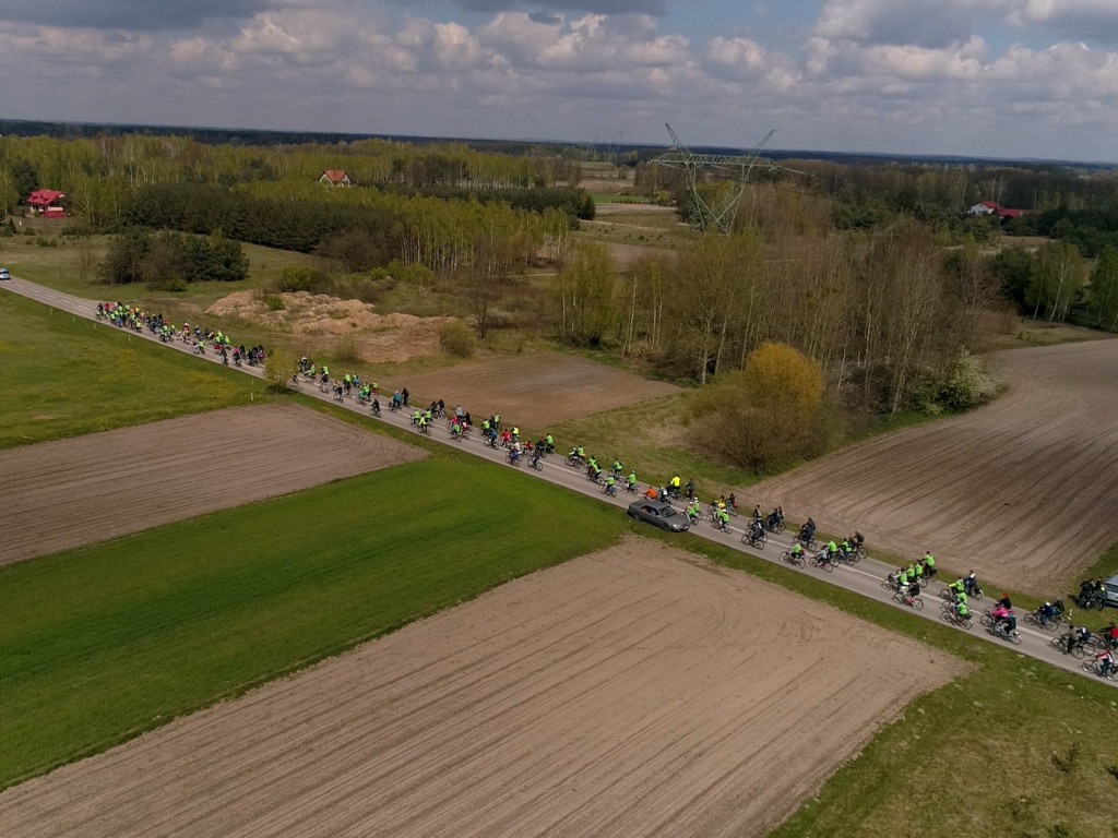 Majowy Rajd Rowerowy z lotu ptaka