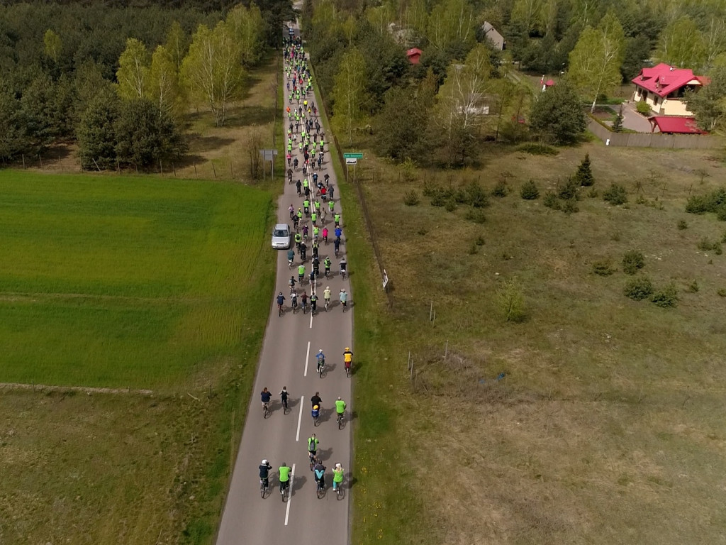 Majowy Rajd Rowerowy z lotu ptaka