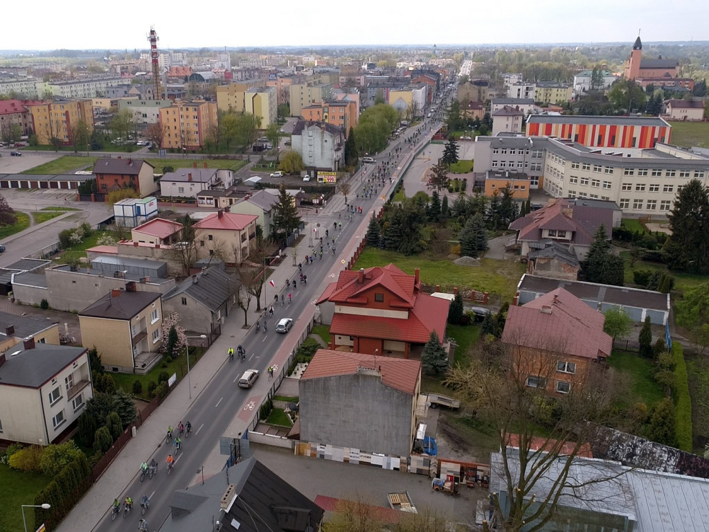 Majowy Rajd Rowerowy z lotu ptaka