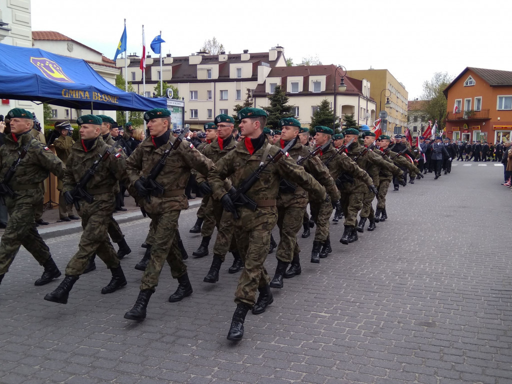 Obchody 226 rocznicy uchwalenia konstytucji 3 maja w Błoniu