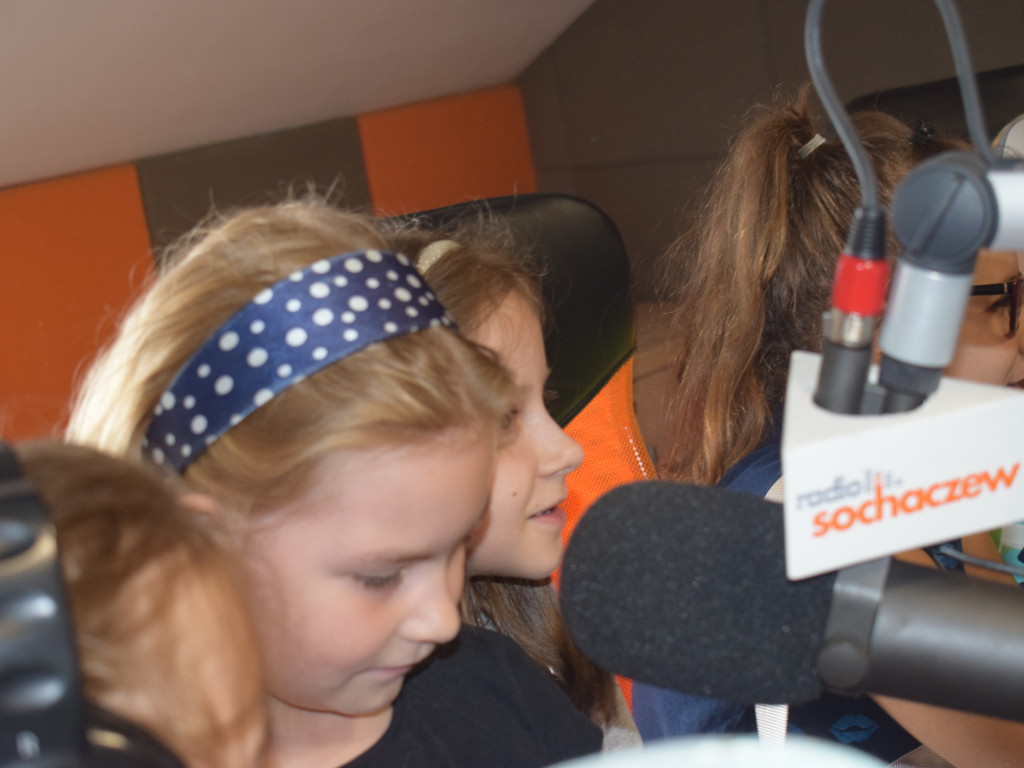 Wizyta dzieci w Radiu Sochaczew