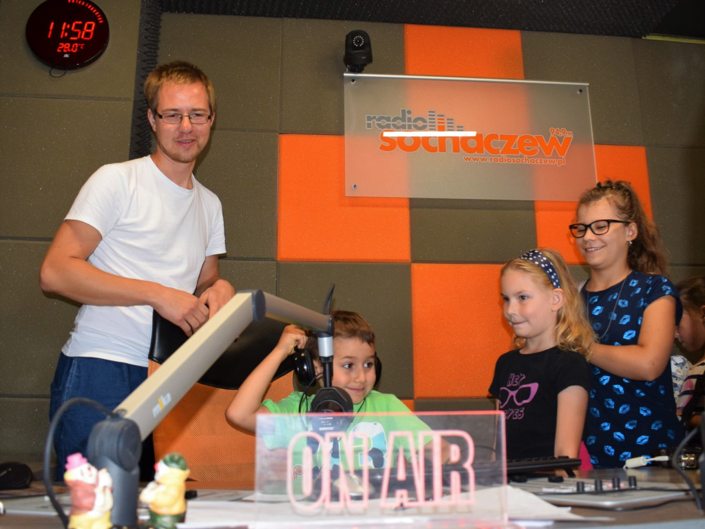 Wizyta dzieci w Radiu Sochaczew