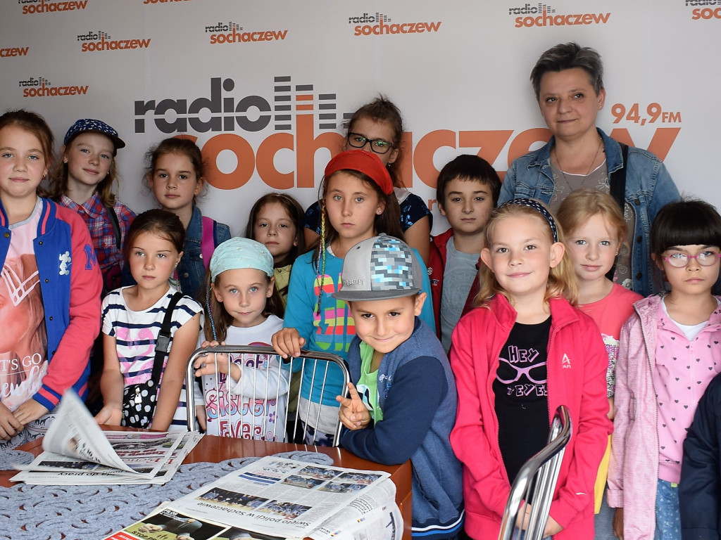 Wizyta dzieci w Radiu Sochaczew