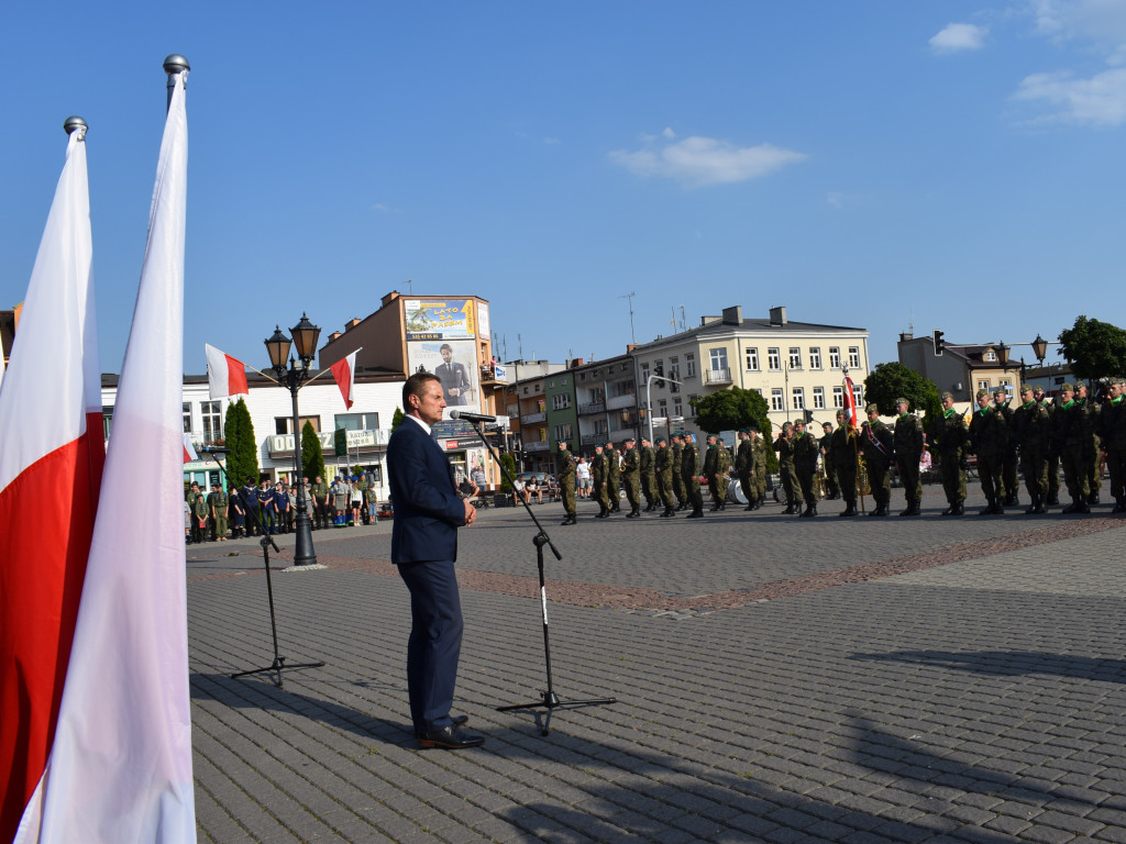 Uroczyste obchody 73. rocznicy wybuchu powstania warszawskiego w Sochaczewie