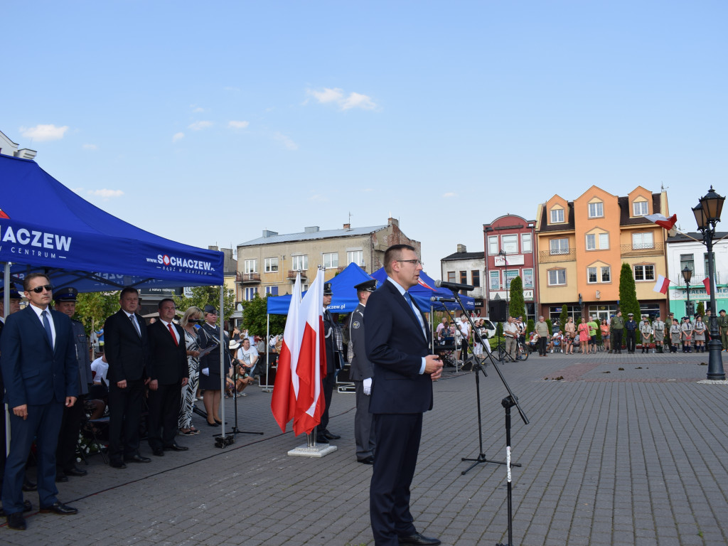 Uroczyste obchody 73. rocznicy wybuchu powstania warszawskiego w Sochaczewie
