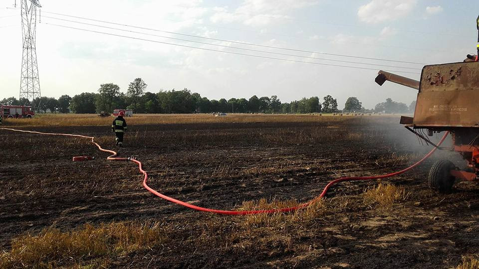 Pięć pożarów w ciągu ubiegłej doby gasiła sochaczewska straż pożarna