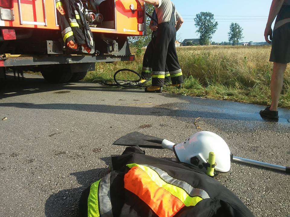 Pięć pożarów w ciągu ubiegłej doby gasiła sochaczewska straż pożarna