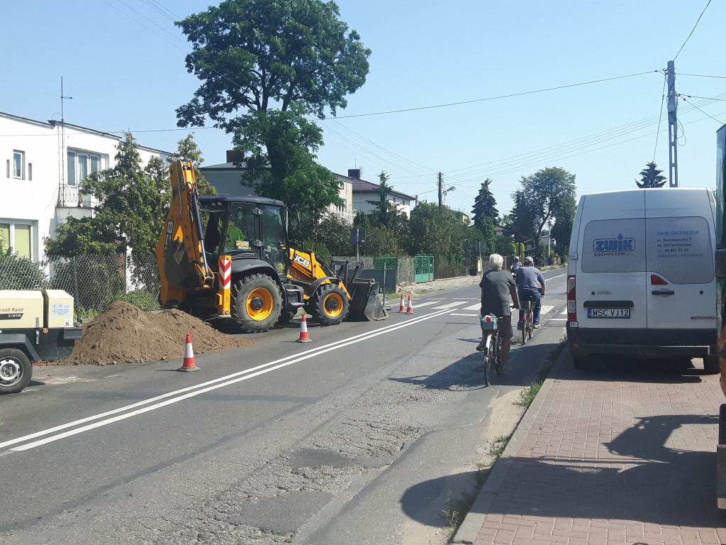 Przebudowa sieci wodociągowej ulicy Chopina