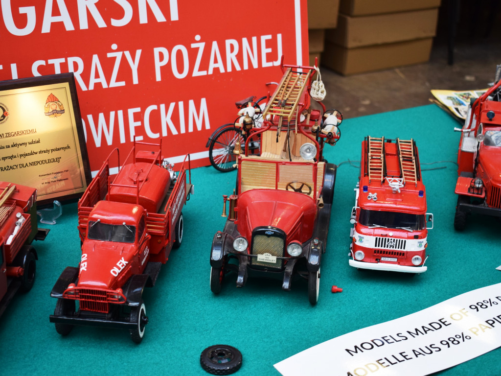 Wystawa strażackich modeli w kramnicach [GALERIA ZDJĘĆ]