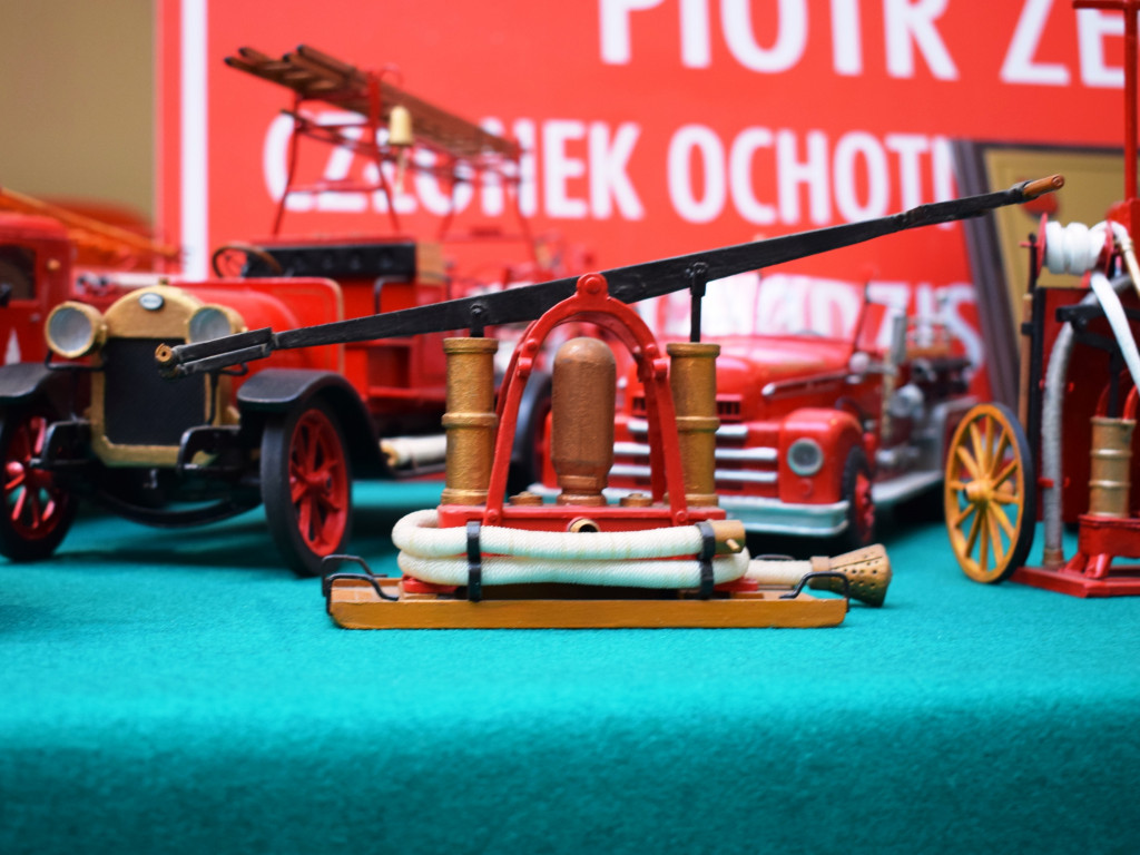 Wystawa strażackich modeli w kramnicach [GALERIA ZDJĘĆ]