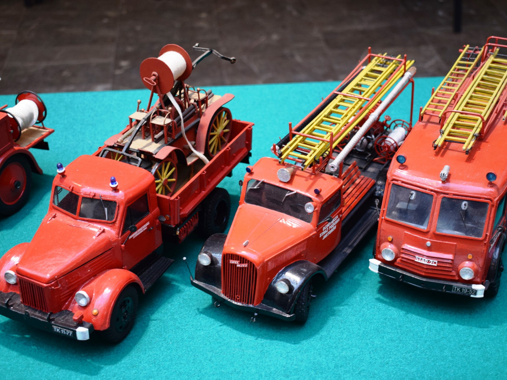 Wystawa strażackich modeli w kramnicach [GALERIA ZDJĘĆ]