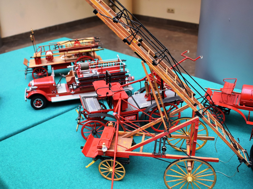 Wystawa strażackich modeli w kramnicach [GALERIA ZDJĘĆ]