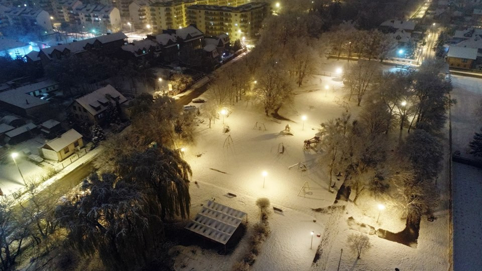 Pierwszy śnieg w Sochaczewie [ZDJĘCIA]