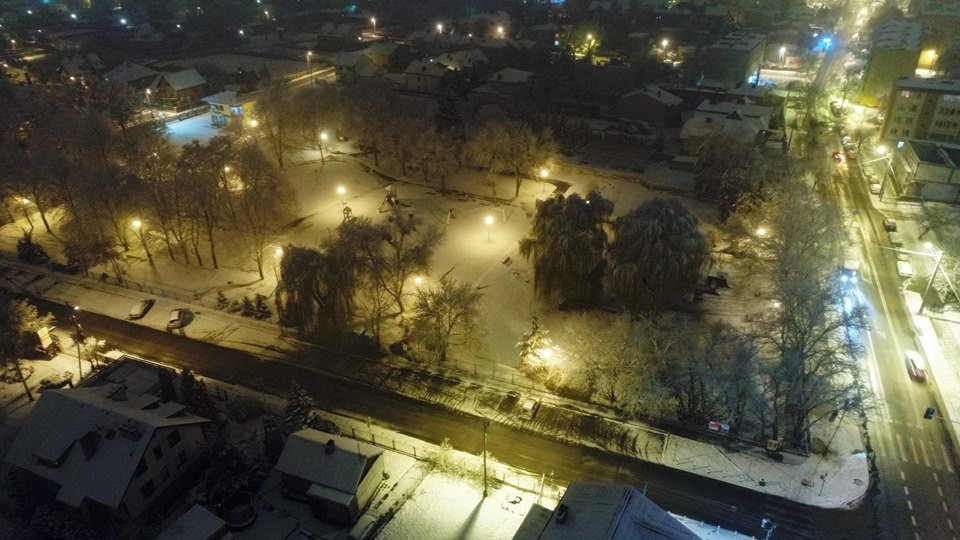 Pierwszy śnieg w Sochaczewie [ZDJĘCIA]