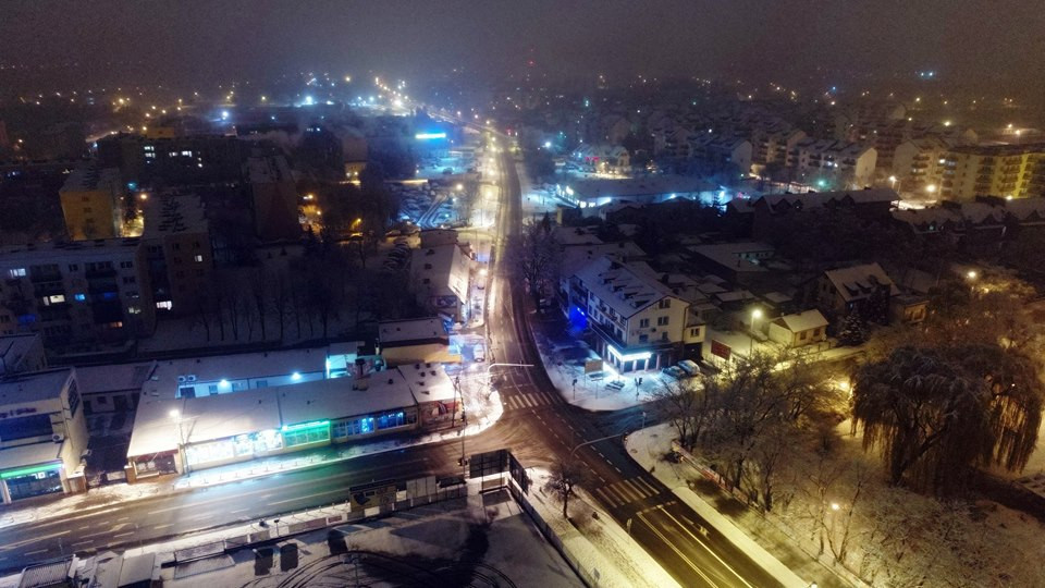 Pierwszy śnieg w Sochaczewie [ZDJĘCIA]