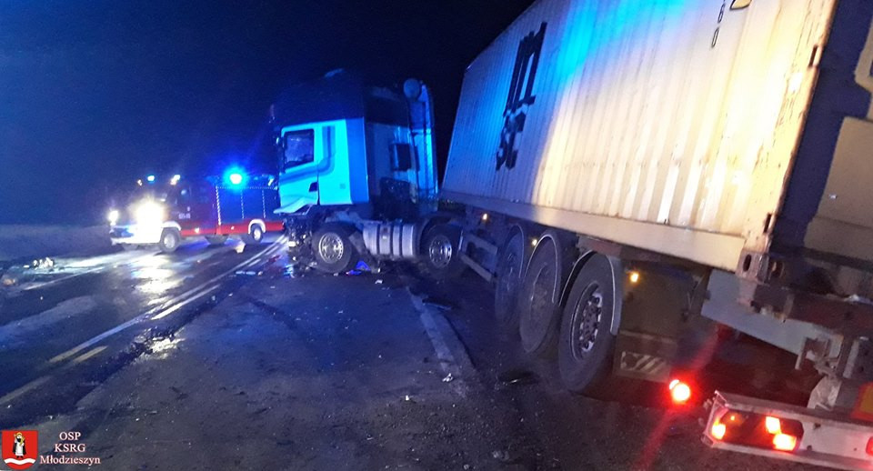 Tragiczny wypadek na DK 50 pod Młodzieszynem