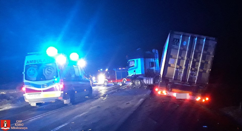 Tragiczny wypadek na DK 50 pod Młodzieszynem