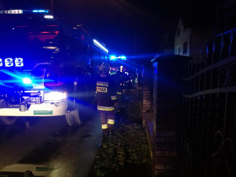 Skutki nocnej burzy w powiecie sochaczewskim