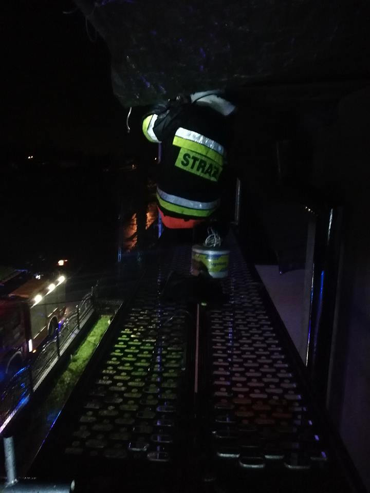 Skutki nocnej burzy w powiecie sochaczewskim