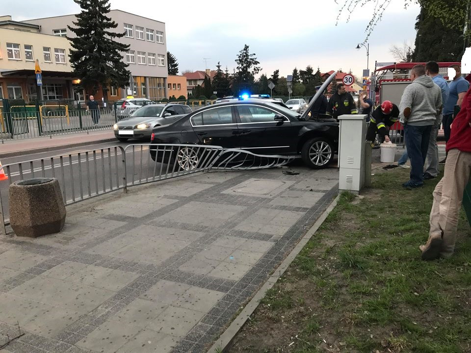 Wypadek na skrzyżowaniu ulic Pokoju i Staszica
