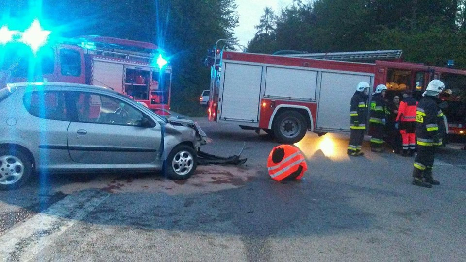 Groźny wypadek w Wólce Smolanej, jedna osoba poszkodowana