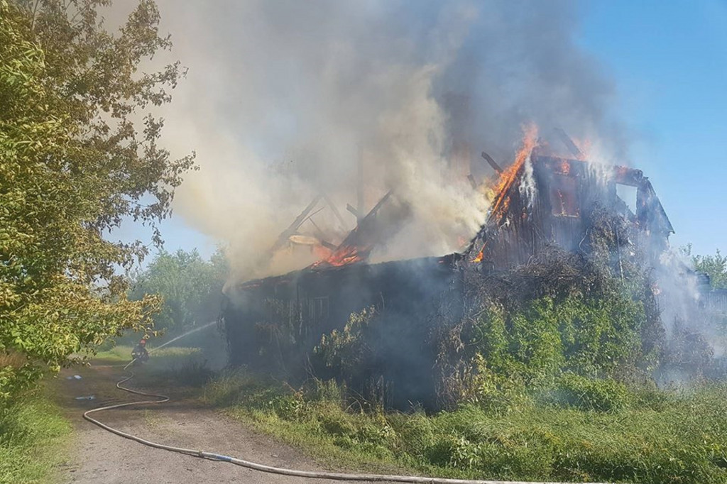 Pożar na osiedlu kolejowym