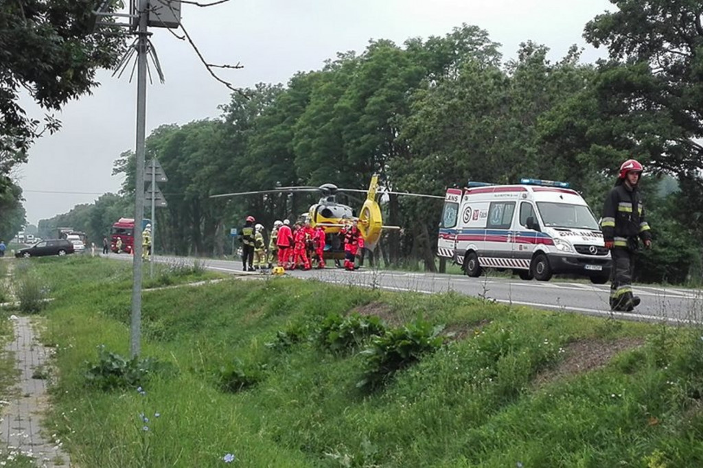 Wypadek w Paprotni 12 czerwca 2018
