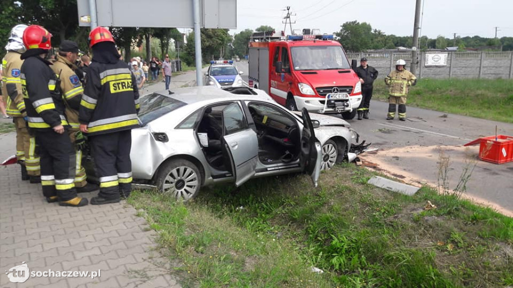 Wypadek Teresin pijani podróżni