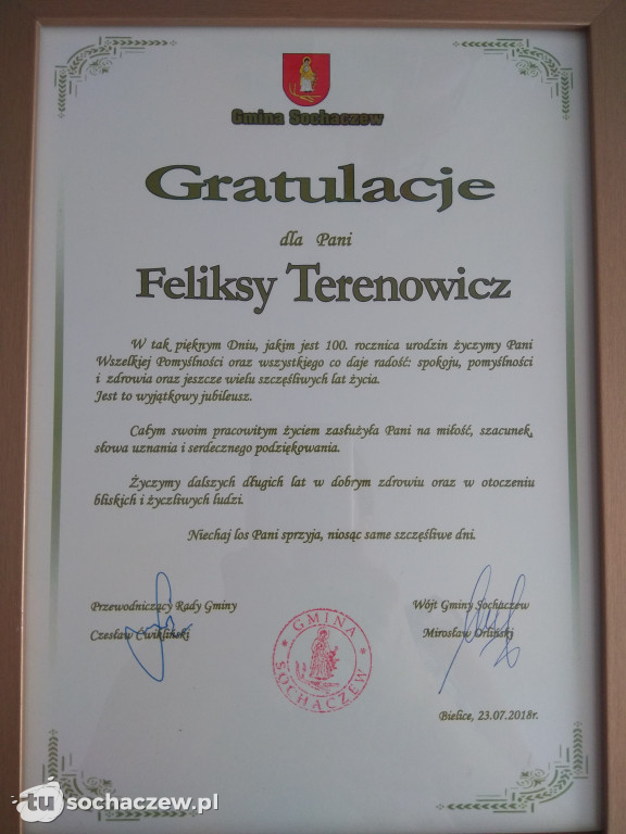 100 lat pani Feliksy z Bielic