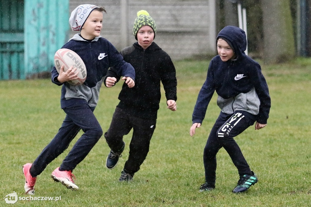 Noworoczny trening rugbistów