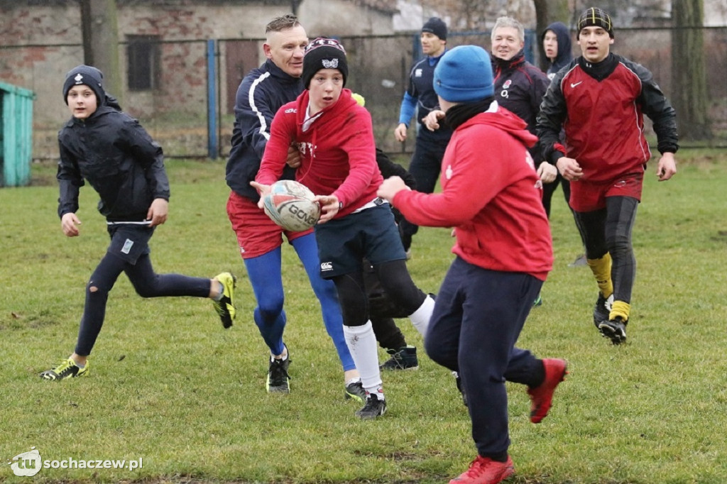 Noworoczny trening rugbistów
