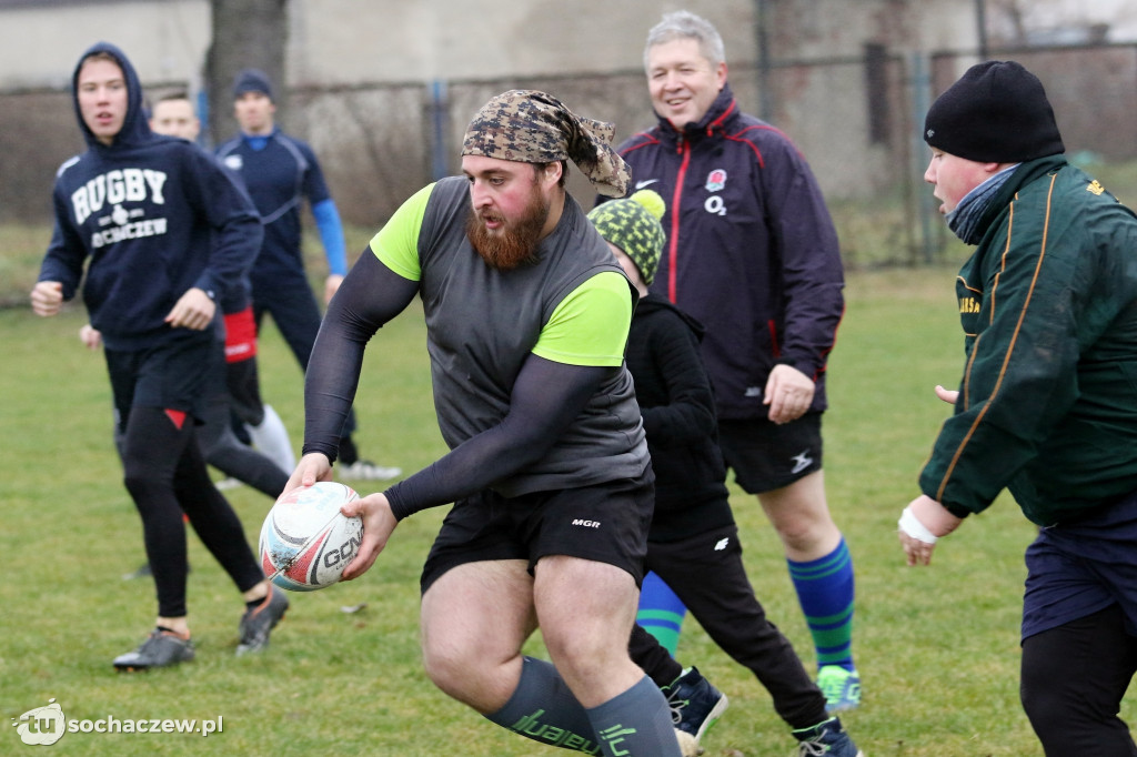 Noworoczny trening rugbistów
