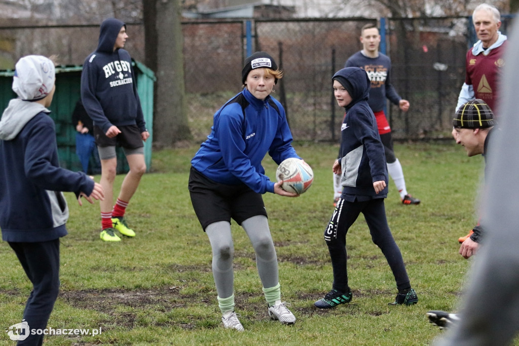Noworoczny trening rugbistów