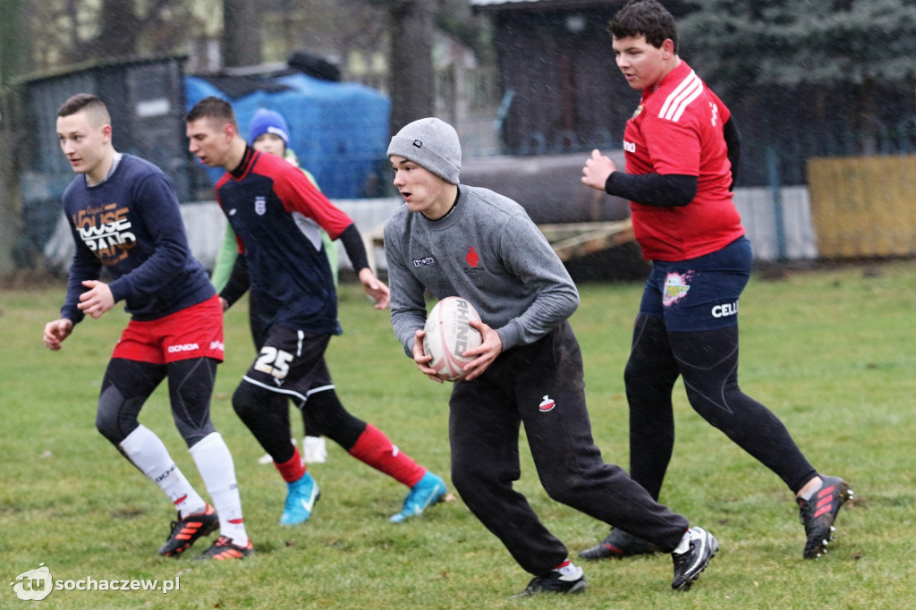 Noworoczny trening rugbistów