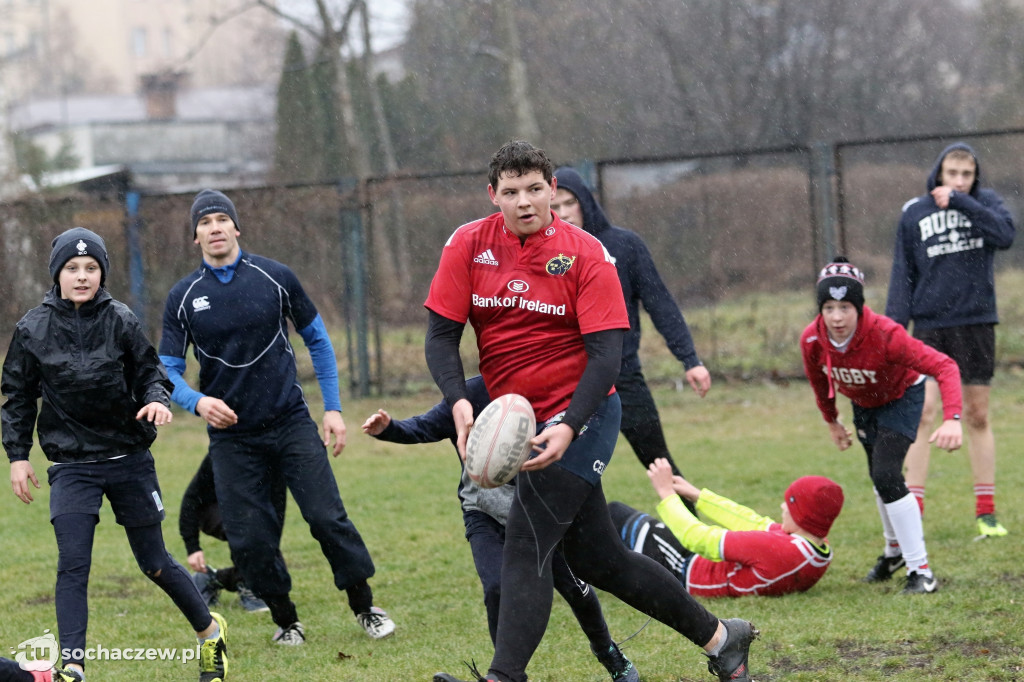 Noworoczny trening rugbistów