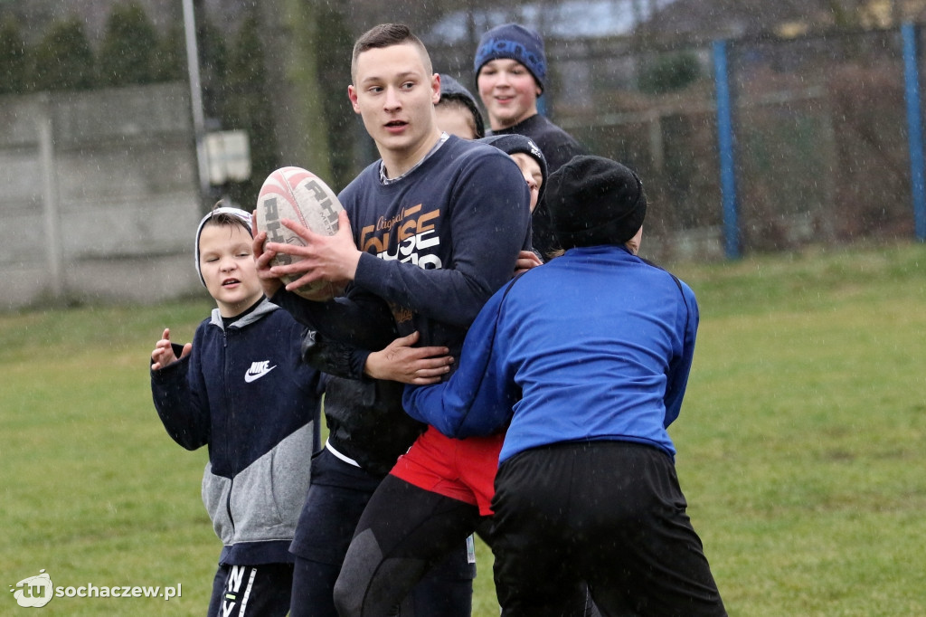 Noworoczny trening rugbistów