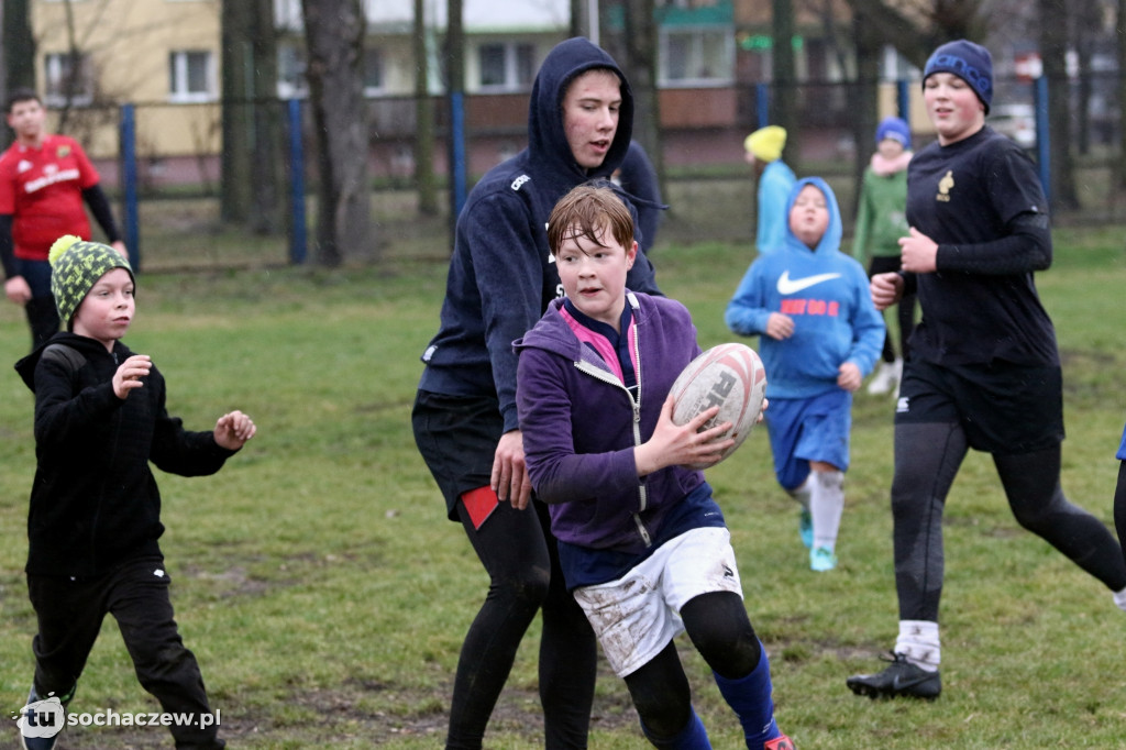 Noworoczny trening rugbistów
