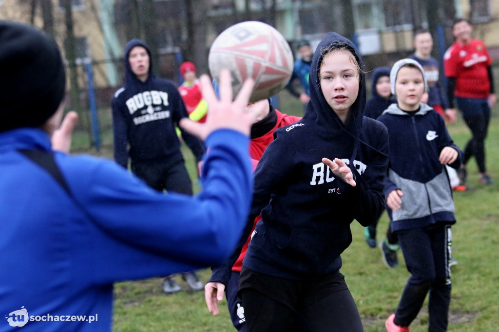 Noworoczny trening rugbistów