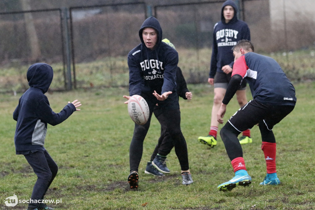 Noworoczny trening rugbistów